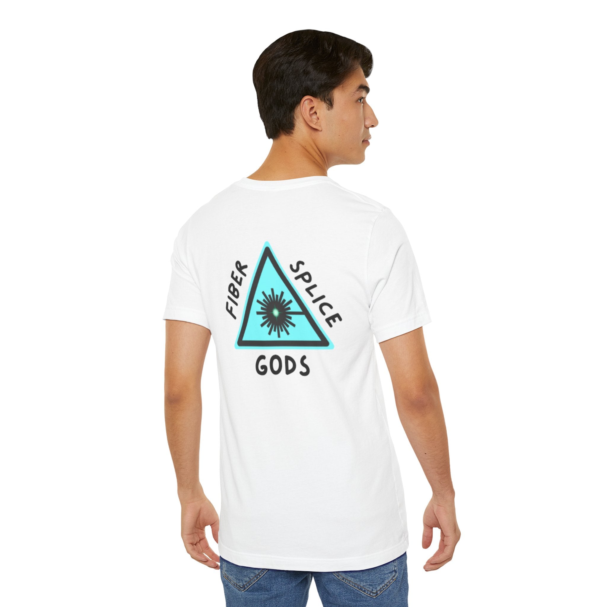 Fiber Splice Gods T-Shirt — Techy Fiber Optic Logo Tee