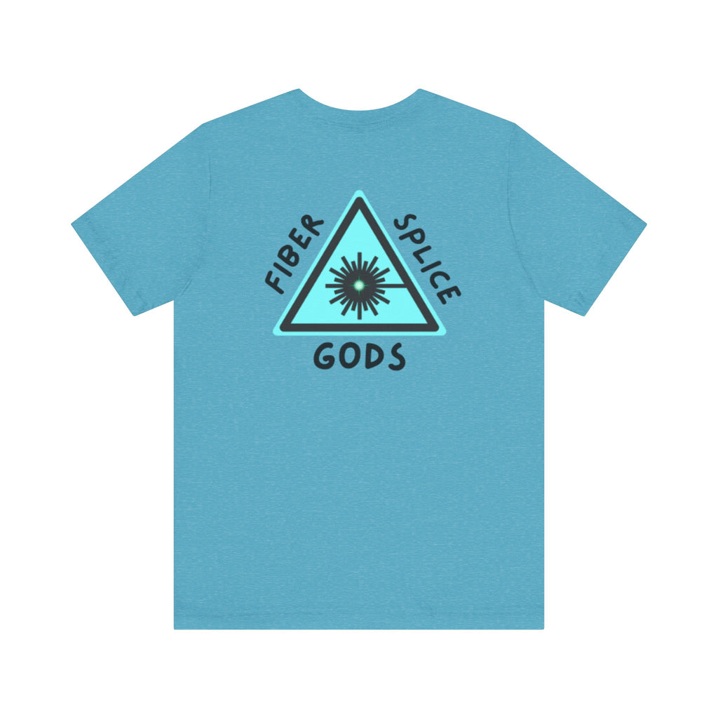 Fiber Splice Gods T-Shirt — Techy Fiber Optic Logo Tee