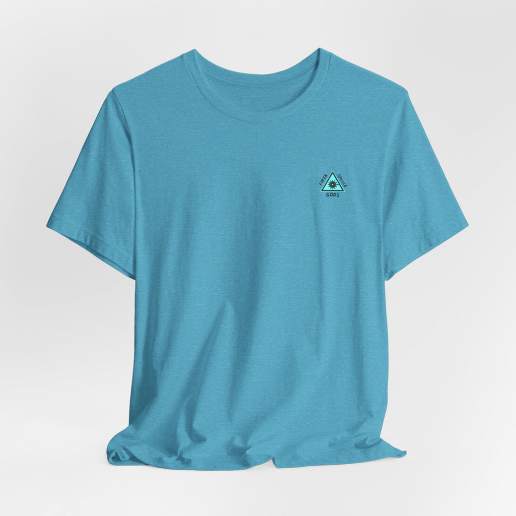 Fiber Splice Gods T-Shirt — Techy Fiber Optic Logo Tee