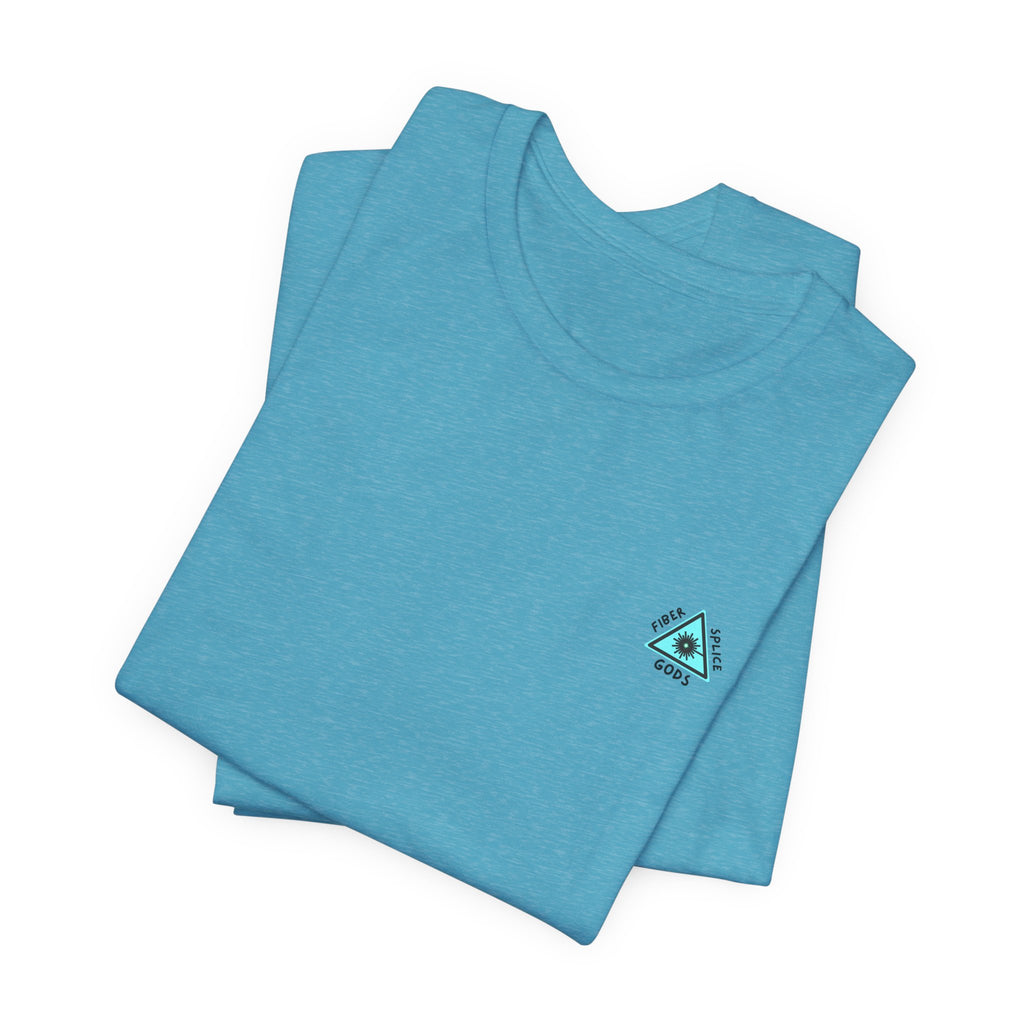 Fiber Splice Gods T-Shirt — Techy Fiber Optic Logo Tee
